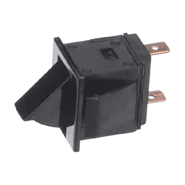 A black plastic door switch with two metal prongs, used for International Comfort Products equipment.