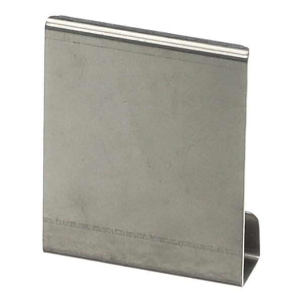 A stainless steel clip used for securing glass panels in Giorik Evo and SB series ovens.