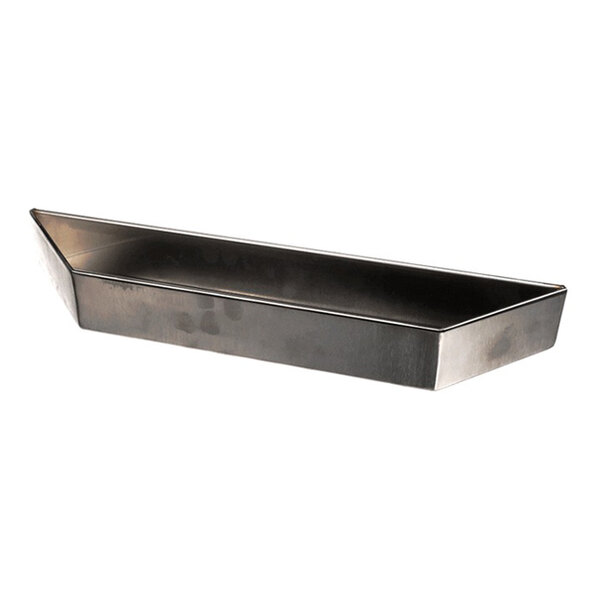 A large rectangular metal drip tray.