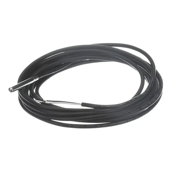 A 10-foot black wire with a metal probe on one end, commonly used for temperature sensing or control applications.