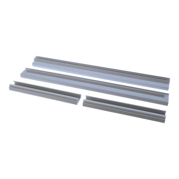 A set of four metal extrusion pieces for a view window, designed for use with the Kloppenberg S/S line.