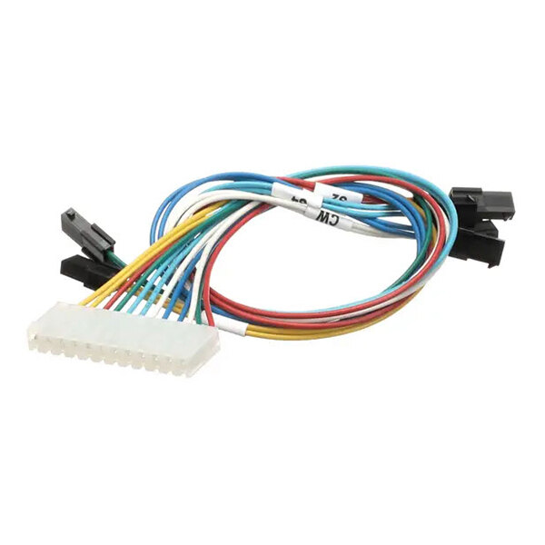 A multicolored wire harness with connectors, used for valve solenoid applications.