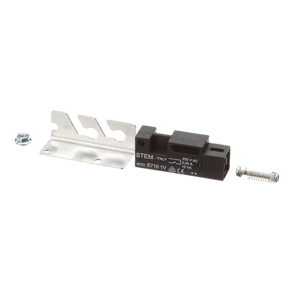 A reed switch kit for Electrolux Professional equipment, including a switch, mounting bracket, screw, and nut.