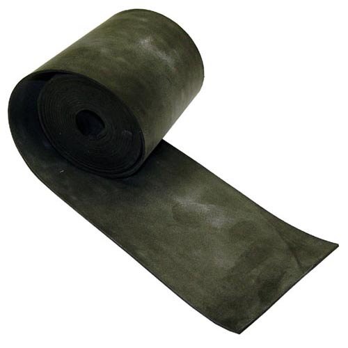 A roll of black rubber neoprene wiper strip.