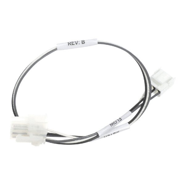 A JoeTap JT-12662 flowmeter harness with connectors on both ends and labeled wires.
