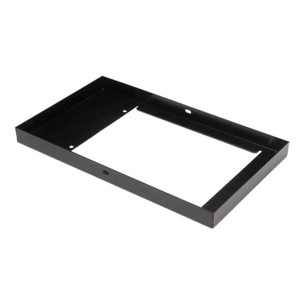 A rectangular black metal top frame for a bi-fold lid, designed for Grindmaster-Cecilware equipment.