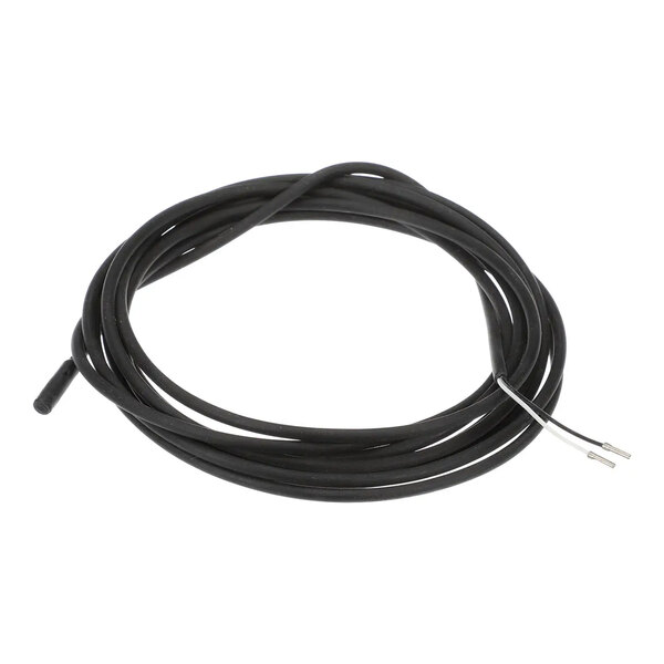 An air probe sensor with a long black cable and exposed wire ends.