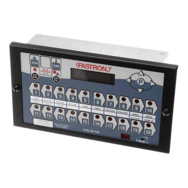 A Fastron VC-210 control panel for a Pitco 18-inch Solstice gas fryer.