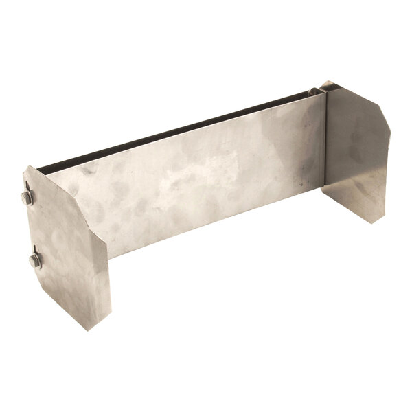 A metal frame assembly designed for holding 1/2 to 1 patty sizes, compatible with a 13-belt system.