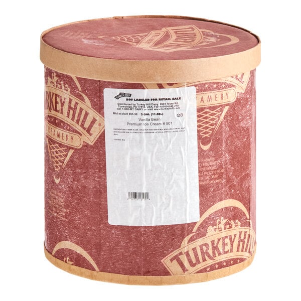 Turkey Hill Vanilla Bean 10.25% Butterfat Ice Cream 3 Gallon