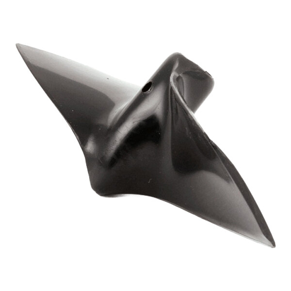A black plastic propeller for a model aircraft.