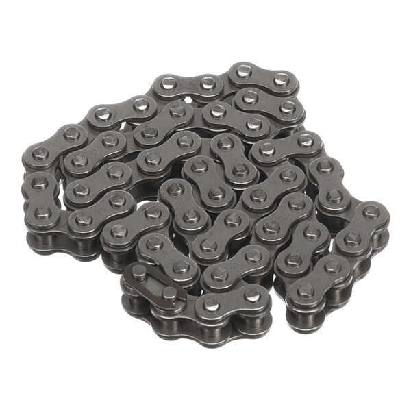 A metal chain assembly, likely used for mechanical or industrial applications.