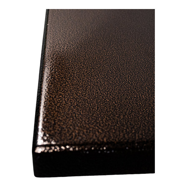 Superior Surfaces 30" x 60" Customizable Rectangular Copper Vein Eased Edge Squared Corner Outdoor Table Top