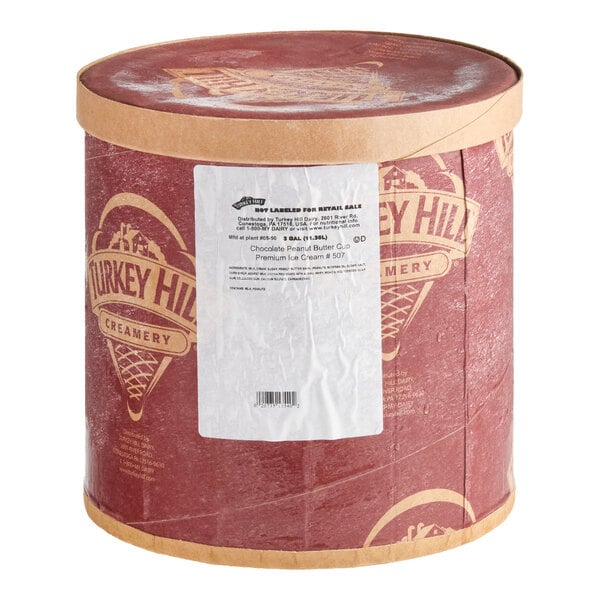Turkey Hill Chocolate Peanut Butter 10.25% Butterfat Ice Cream 3 Gallon