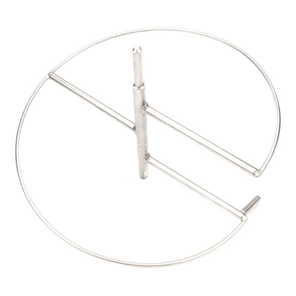 A metal double D spiral agitator used for mixing or stirring applications.