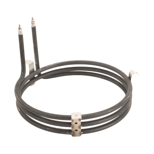 A circular metal heating element for an oven, designed for 6000W and 230V use.