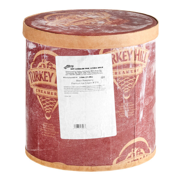 Turkey Hill Black Raspberry 10.25% Butterfat Ice Cream 3 Gallon