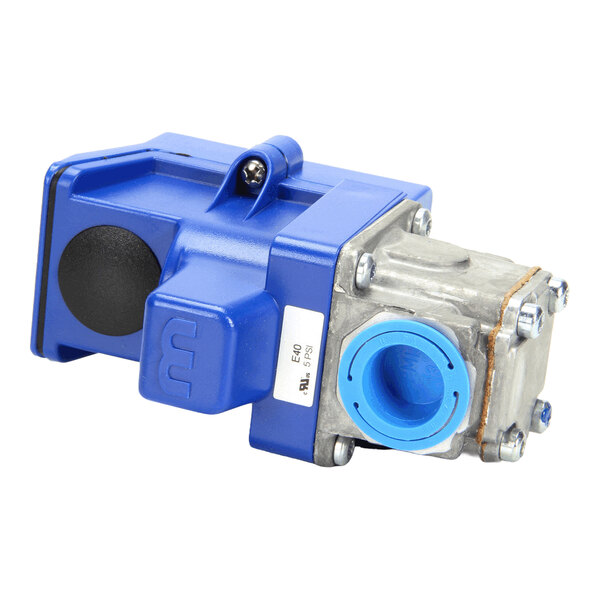 A blue and silver modulating valve for Nieco equipment, 24V, with a 1/2 inch connection.