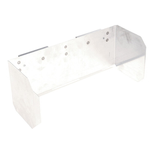 A metal frame component designed for 1/2 and 3/4 patty sizes, used in a 13-belt weldment assembly.