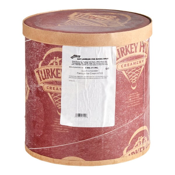 Turkey Hill Dutch Chocolate 10.25% Butterfat Ice Cream 3 Gallon