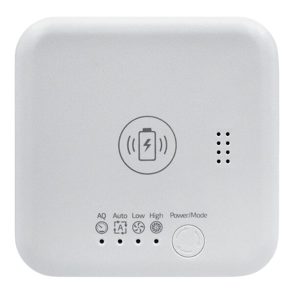 A white OdorStop OSAP2W 3-speed HEPA air purifier with indicator lights and a power/mode button on the front.