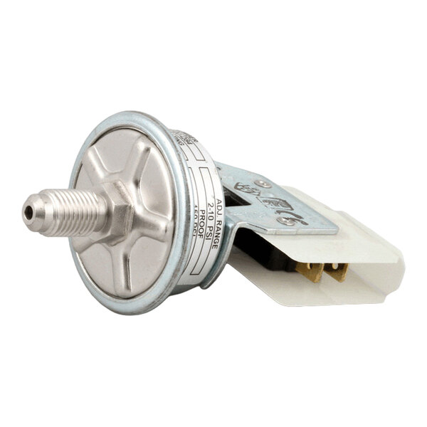A metal and plastic low water pressure switch for Multiplex equipment.