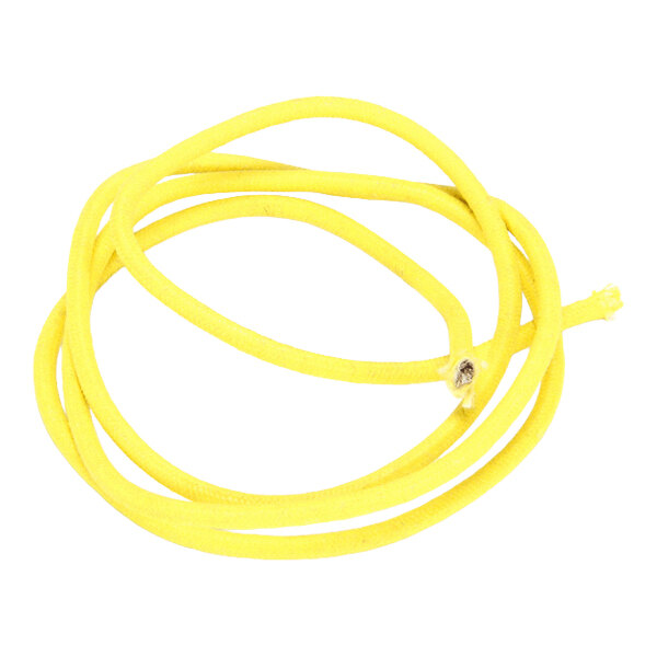 A yellow 12 AWG electrical wire.