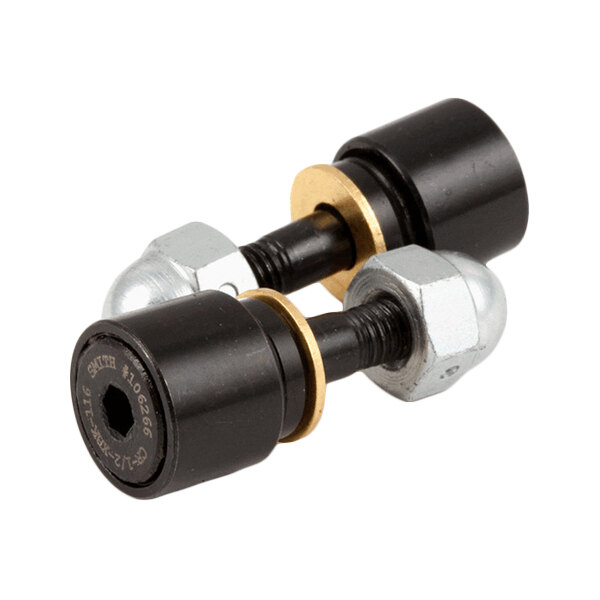 A pair of Star PS-GR134 roller bearings with black cylindrical housings, metal washers, and hex nuts.