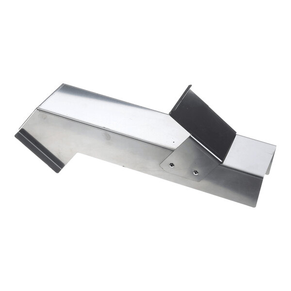 A stainless steel ice dump chute kit for use with ice machines.