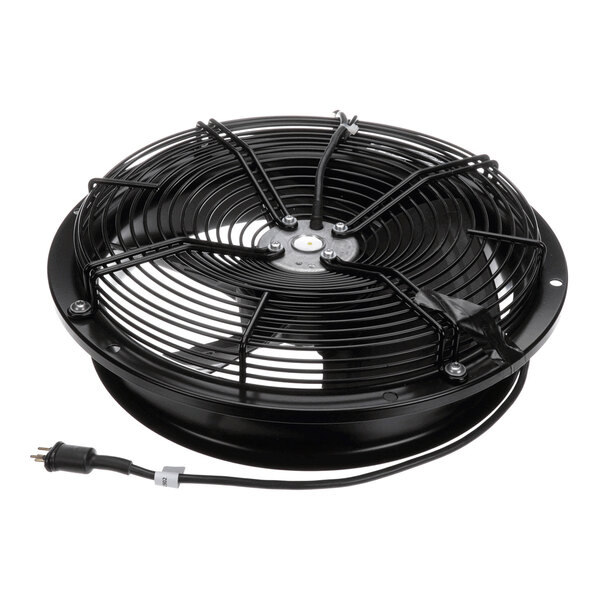 A black axial fan with a protective grill, power cord, and a 315mm diameter designed for ventilation or cooling applications.