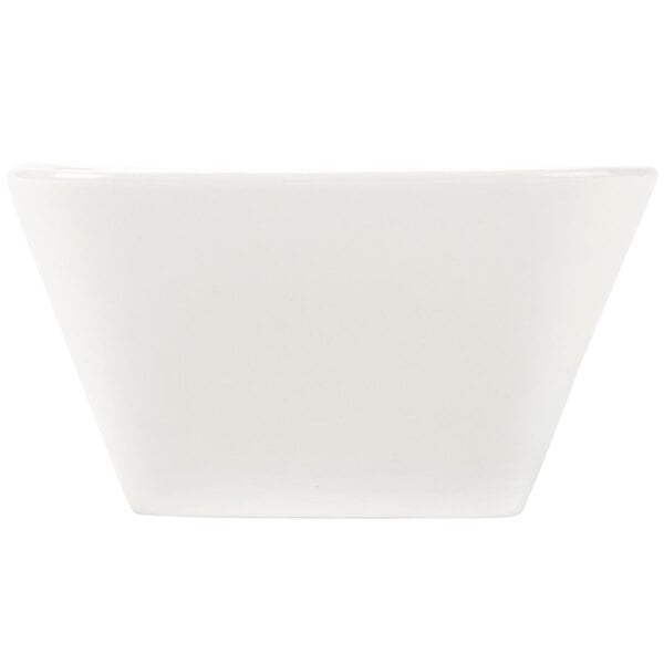 A square white CAC porcelain bowl.