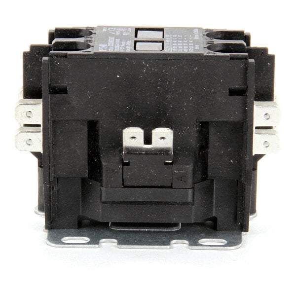 A black electrical contactor with metal terminals, rated for 40 amps and 24Vac.