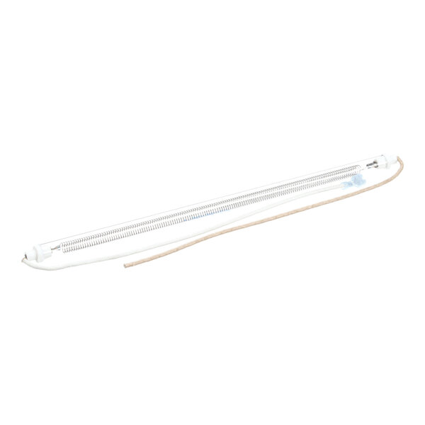 A tubular heater assembly with a coiled heating element, rated at 300W 60V and 12 Ohms.