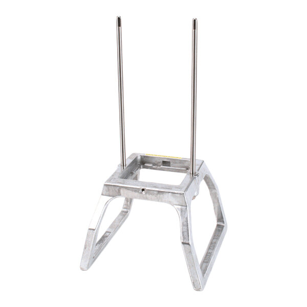 A metal base with two vertical rods, designed as a component for the Vollrath Insta Dice food dicer.