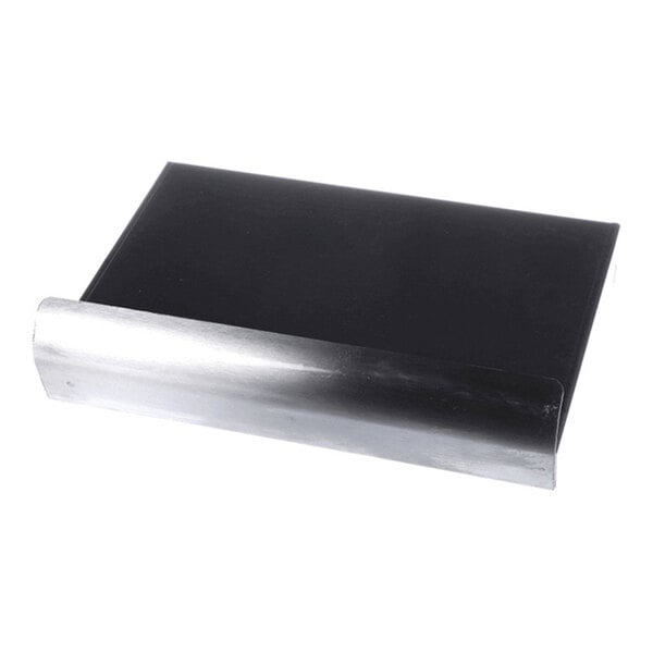 A rectangular metal pull-out tray with a black surface, designed for use with Star QCS equipment.