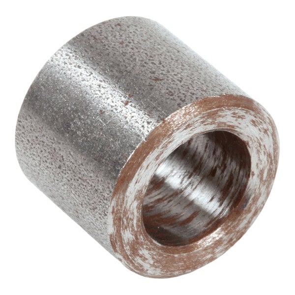 A cylindrical metal spacer used for insulation plates.