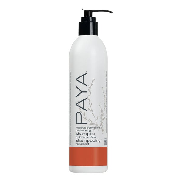 A 12 oz. bottle of PAYA papaya shampoo with a pump dispenser.