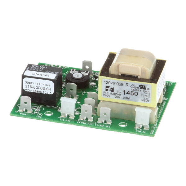 An Ultrafryer Systems 22A688 E5 controller circuit board without proportioning.