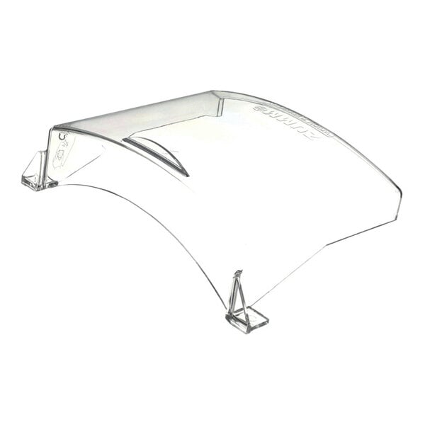 A clear plastic front cover for a Zummo juicer.