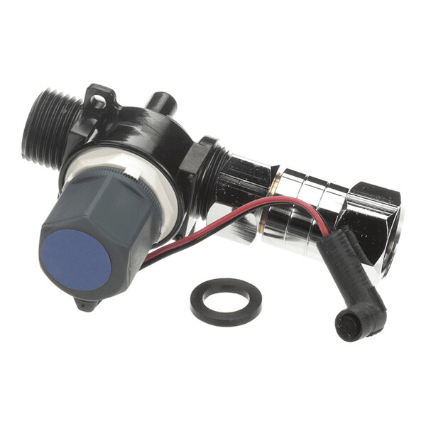 A solenoid rebuild kit with wiring and a washer, designed for use with Zurn Elkay plumbing systems.
