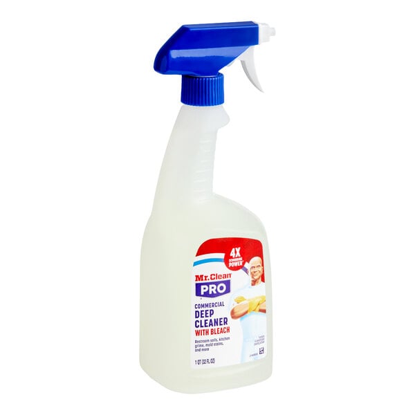 A 32 fl. oz. spray bottle of Mr. Clean Professional Commercial Deep Cleaner with Bleach.
