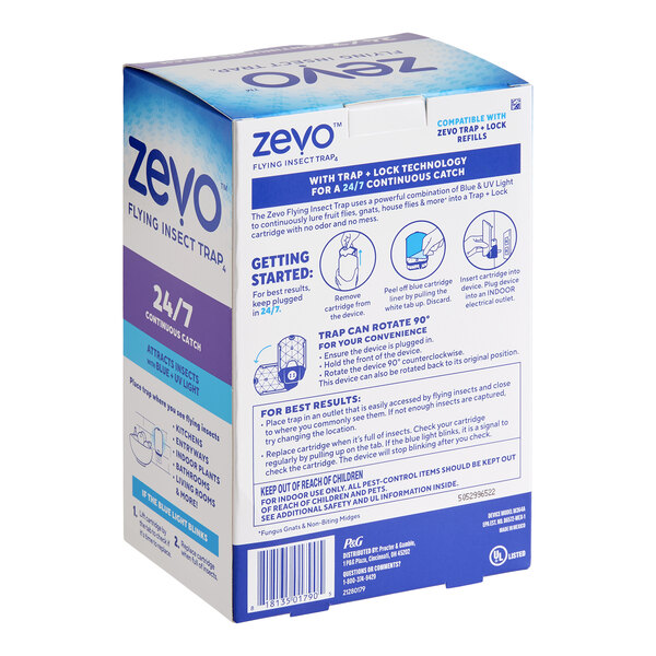 Zevo 01790 2-Piece Plug-In Flying Insect Light Trap Starter Kit