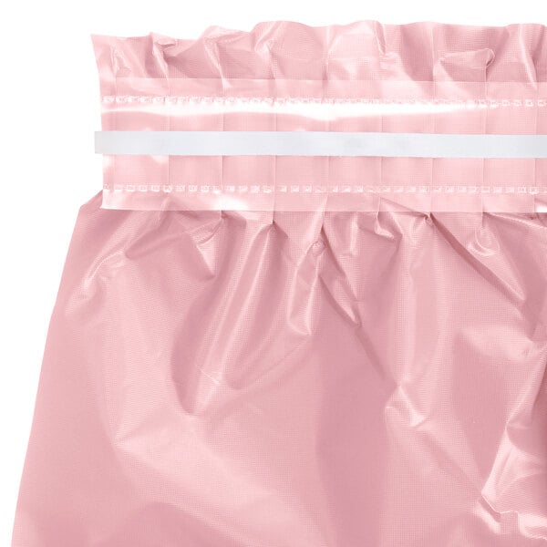 Creative Converting 14' x 29" Classic Pink Disposable Plastic Table Skirt - 6/Case
