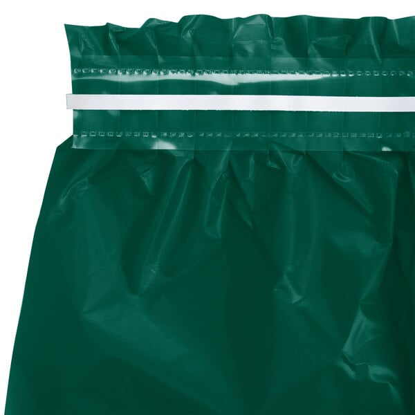Creative Converting 14' x 29" Hunter Green Disposable Plastic Table Skirt - 6/Case