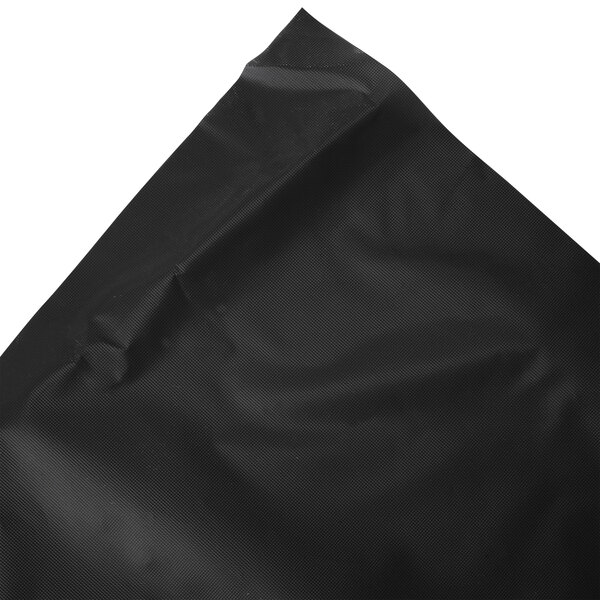 Creative Converting 14' x 29" Black Velvet Disposable Plastic Table Skirt - 6/Case