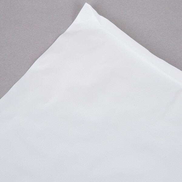 Creative Converting 14' x 29" White Disposable Plastic Table Skirt - 6/Case