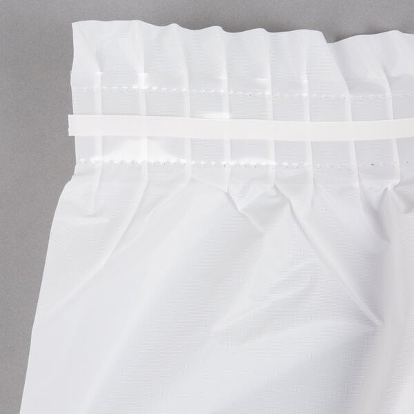 Creative Converting 14' x 29" White Disposable Plastic Table Skirt - 6/Case