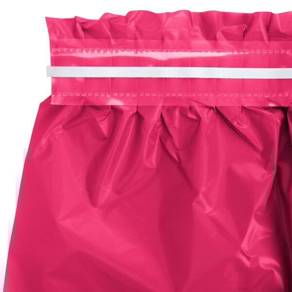 Creative Converting 14' x 29" Hot Magenta Pink Disposable Plastic Table Skirt - 6/Case