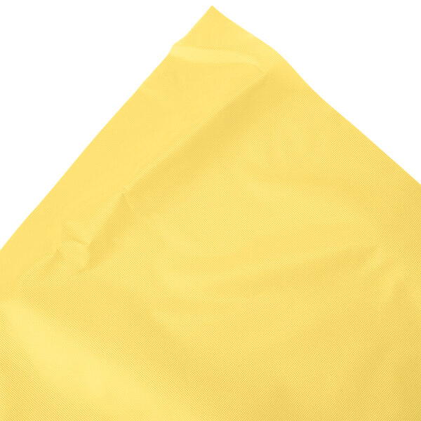 Creative Converting 14' x 29" Mimosa Yellow Disposable Plastic Table Skirt - 6/Case