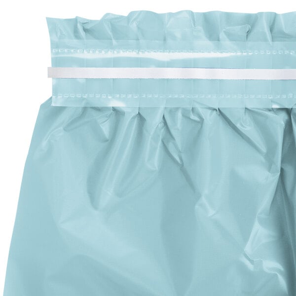 Creative Converting 14' x 29" Pastel Blue Disposable Plastic Table Skirt - 6/Case